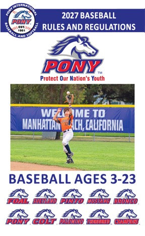 2027 PONY Baseball Rulebook