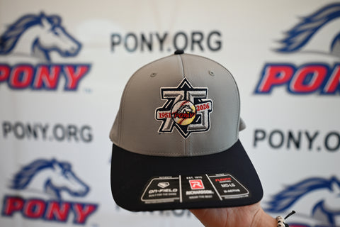 75th Anniversary Hat- Grey & Navy M/L