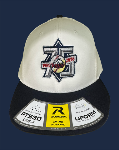 75th Anniversary Hat- White